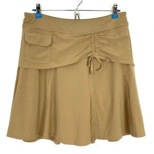 Athleta Wherever Cinched Activewear Skort Khaki Sz 8